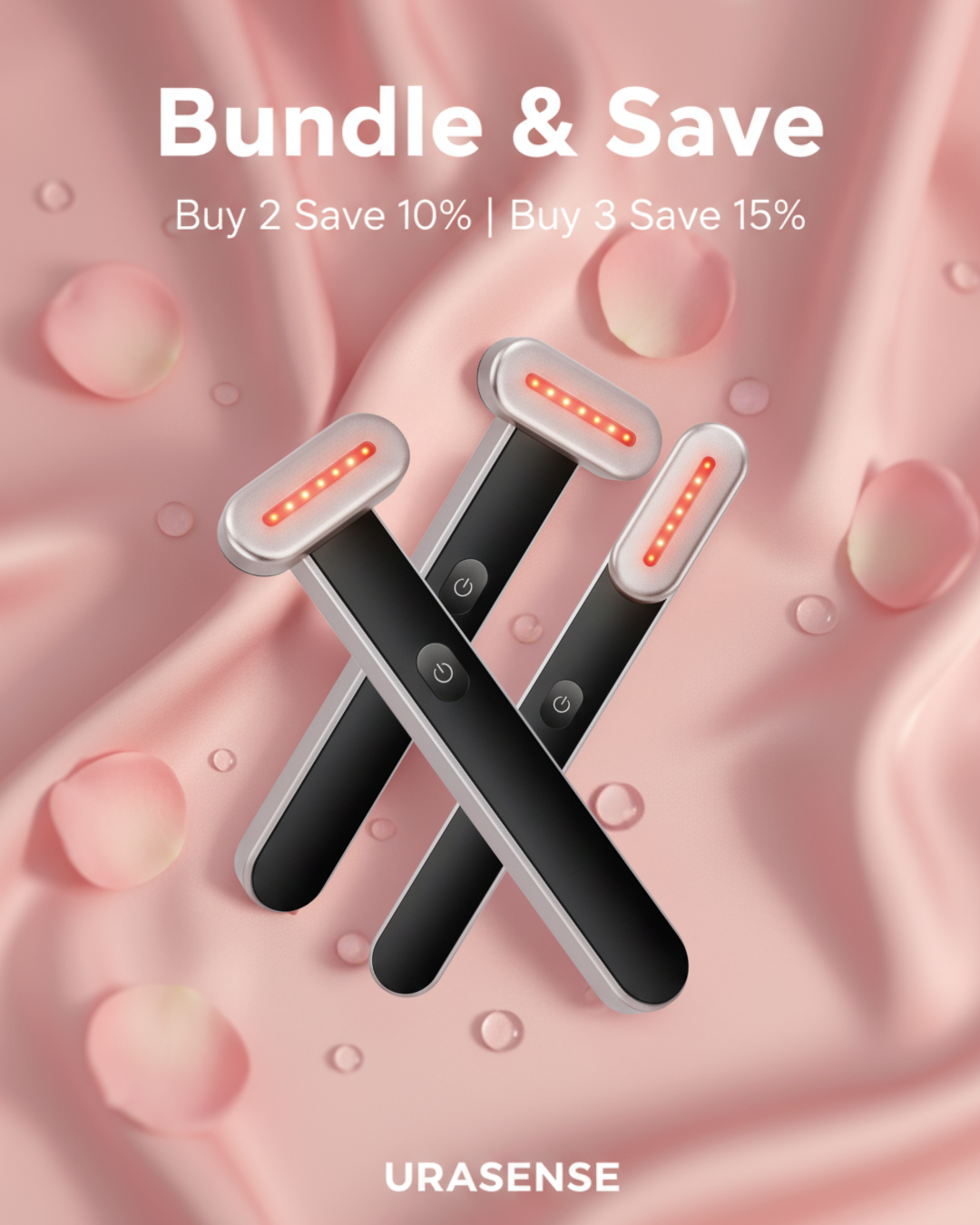 Urasense Collagen Boosting Red Light Therapy Wand with 7-Color Light Functions